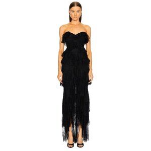 Michael Costello x REVOLVE Oleksandra Gown in Black Large New Womens Maxi dress
